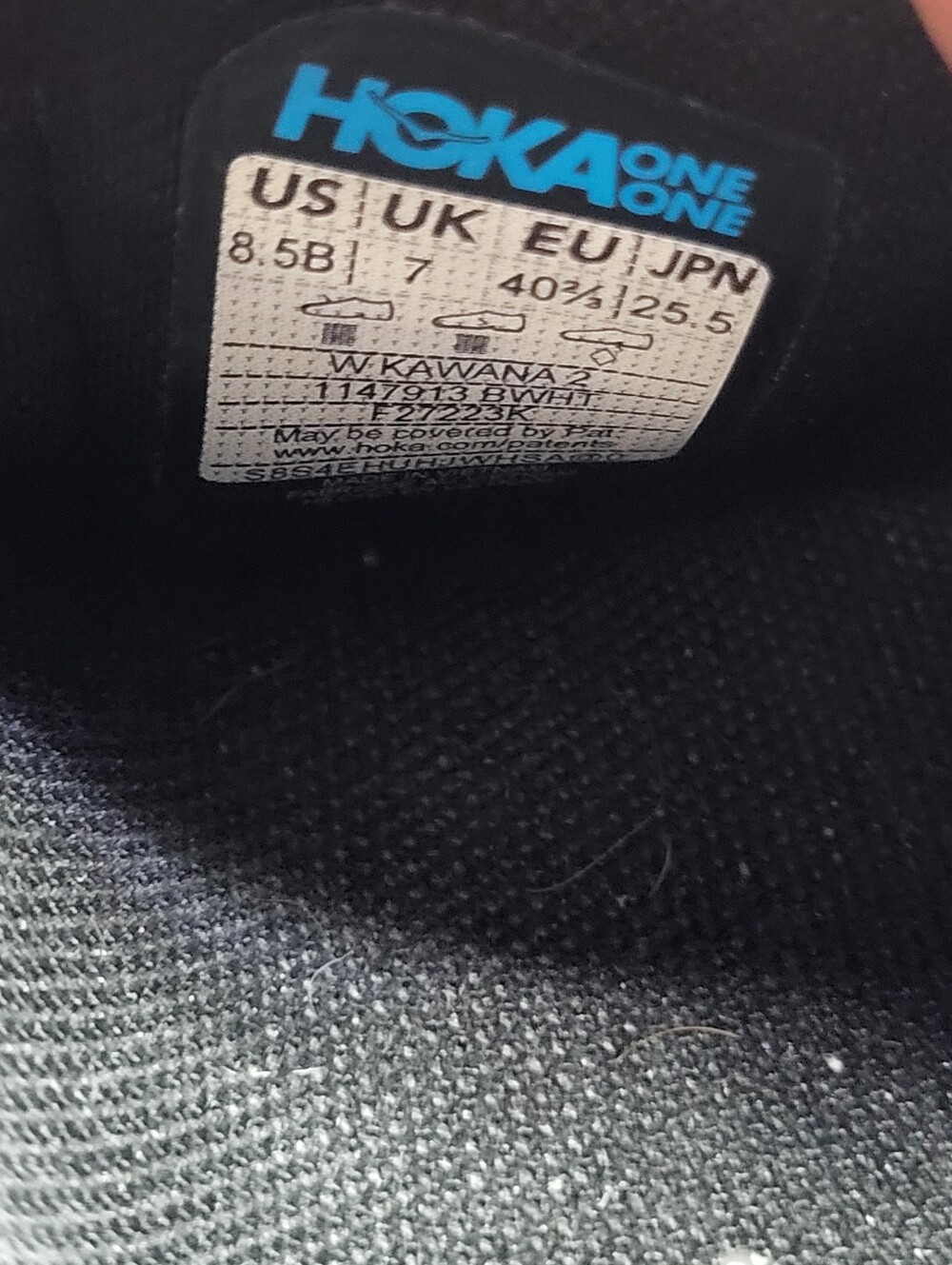 Hoka One One Kawana 2 Women's Size 8.5 B Running Shoes Black White - Picture 10 of 10